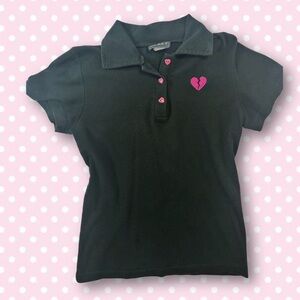 2000s hot topic BLEST polo top​​